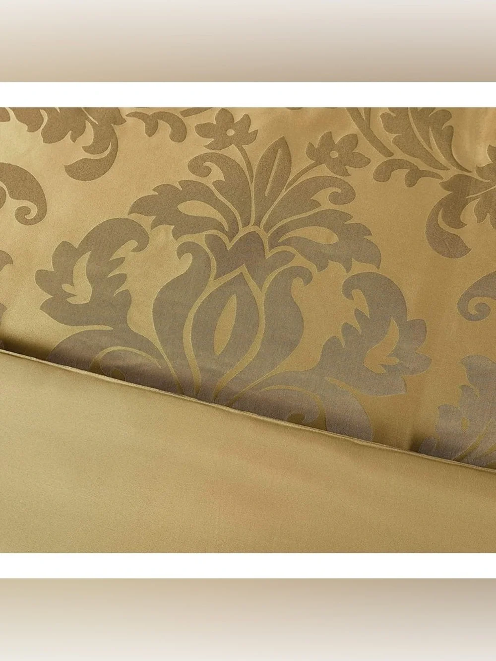Gold Damask Comforter Set - Luxury Home Bedding